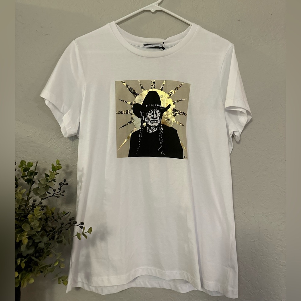 Original Proof of Concept James Rall Saint Willie Nelson Shirt Women's XL